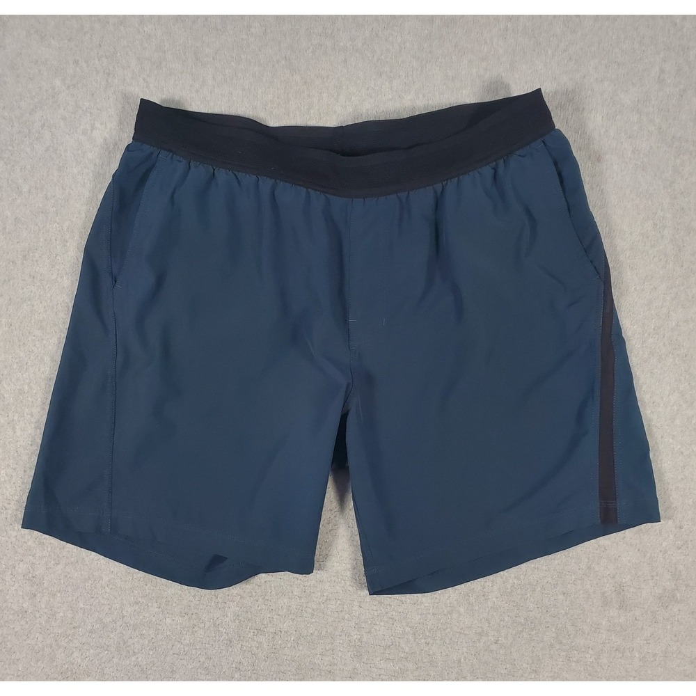 Vuori Agility Shorts Men's 2XL Pull On Athletic V352 Performance Stretch Blue